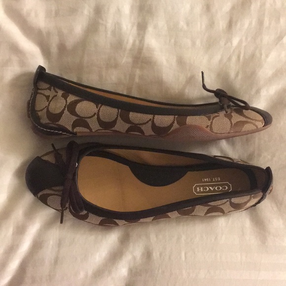 Coach Shoes - Coach Signature Ballet Flats
